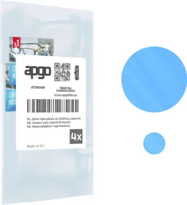 Produktbild von apgo 4 Stück Hybrid Kameraschutz, Kamera-Schutzglas kompatibel mit Xiaomi 13 Lite, Linsenschutz, 9H Härte, Schutz für Kameraobjektiv, Anti-Kratzer, transparent