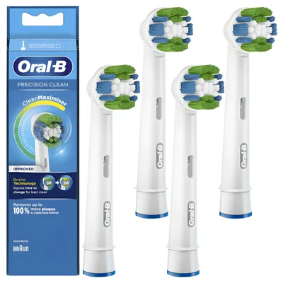 Obrázek produktu pro Oral-B Precision Clean CleanMaximiser EB20 – originální náhradní kartáčky – 4 kusy