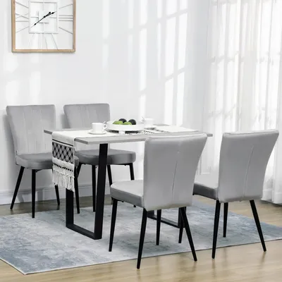Produktbild von Esszimmerstühle - Küchenstühle - Schalenstühle - Designstühle - Stuhlsets - Samtbezug - Metallrahmen