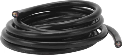 Produktbild von Elektrische Masseleitung Automobil-Stromleitung 10FT Schwarz TC 1 Stück 18AWG 8 Leiter Vollständig isoliert & Soft-Touch-Mantel Universal