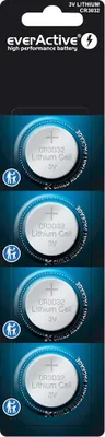 Produktbild von Mini everActive CR3032 Lithium-Batterie - Blisterpackung mit 4 Stück