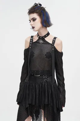 Zdjęcie produktu dla Bluzka z długim rękawem marki Devil Fashion - kolor: Rosemary, rozmiar: 3XL