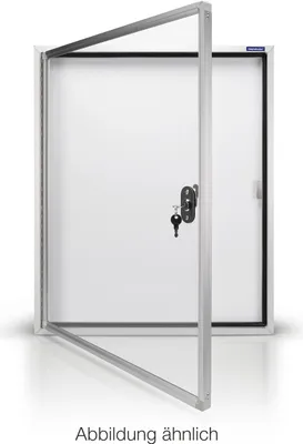 Produktbild von Magnetoplan Außenschaukasten CC mit Schloss - Magnethaftend - 12xDIN A4 - 112x108,5 - Weiß