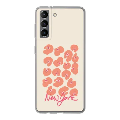 Produktbild von MuchoWow® Handyhülle Schutzhülle Hülle für Samsung Galaxy S21 Blume - Abstrakt - New York Silikon Softcase Handy Hülle - Softcase