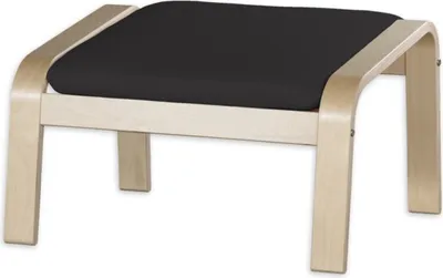 Produktbild von Dekoria Bezug für Poäng Hocker, anthrazit, Hocker Poäng