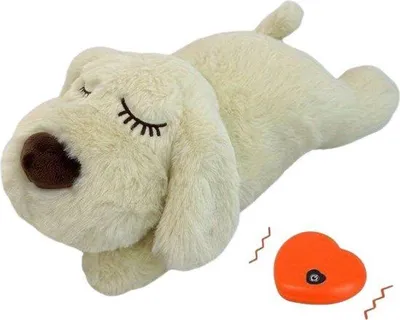 Imagen del producto de Peluche con forma de corazón en color beige