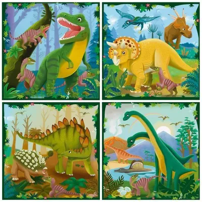 Immagine prodotto di Puzzle per bambini, motivo dinosauri, Ravensburger UP!, 4 anni, meno di 100 pezzi
