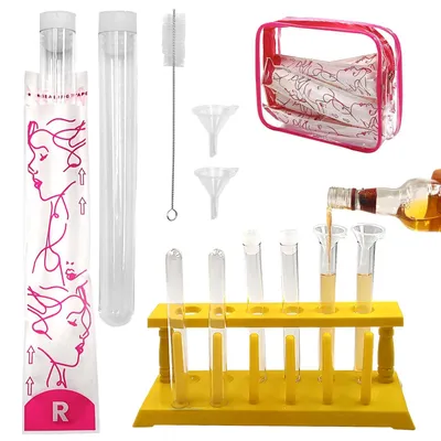65-teiliges Tampon-Flaschen-Set, 20 Flaschen (15 ml), Trockengestell