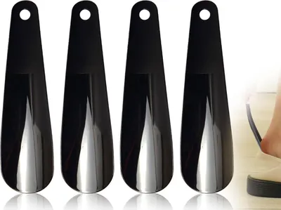 Produktbild von 4 Stück Mini-Schuhlöffel - Klein und praktisch - Geeignet für Erwachsene und Kinder - 16 cm