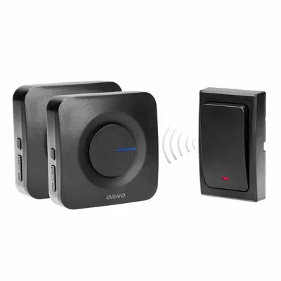 Immagine prodotto di ORNO | Campanello Wireless OR-DB-MT-165 - Nero - Portata 200 m - Senza Batterie - Impermeabile