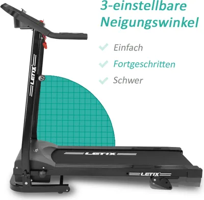 Produktbild von Motorisiertes Laufband mit LCD-Display Elektrisches Fitnessgerät Heimtrainer App