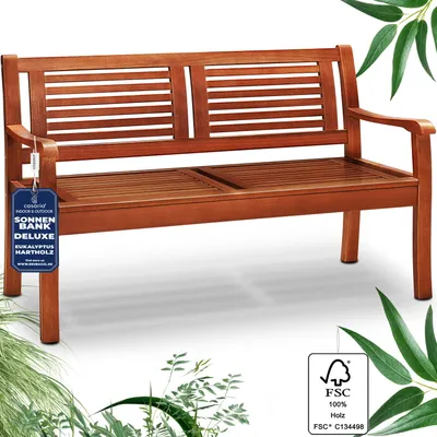 Productafbeelding van Tuinbank Bruin Eucalyptushout -gecertificeerd 120x56x88cm