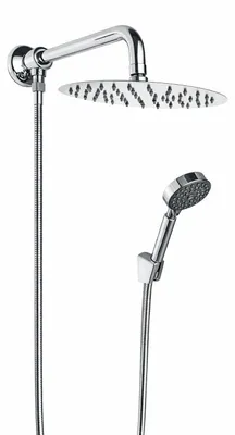 Produktbild von Duschset mit Umsteller Handbrause Kopfbrause und Brausearm 40 cm