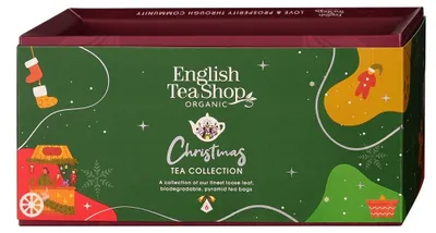 Produktbild von Weihnachtstee Grün Set mit 6 Pyramiden in 6 verschiedenen Geschmacksrichtungen  12 g BN ENGLISH TEA SHOP