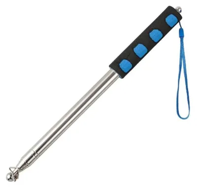 Productafbeelding van Telescoop Vlaggenmast Set 2 m met 5 Clips, Roestvrij Staal, Voor Buitengebruik