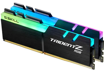 Obrázok produktu pre G.Skill TridentZ RGB Series - DDR4 - 16 GB: 2 x 8 GB - DIMM 288-PIN - 3200 MHz / PC4-25600 - CL16 - 1.35 V - ungepuffert - non-ECC (F4-3200C16D-16GTZR)