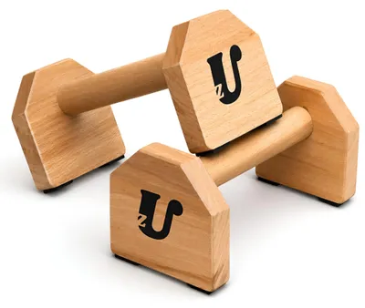 Produktbild von Holz-Liegestütze für Calisthenics und Krafttraining