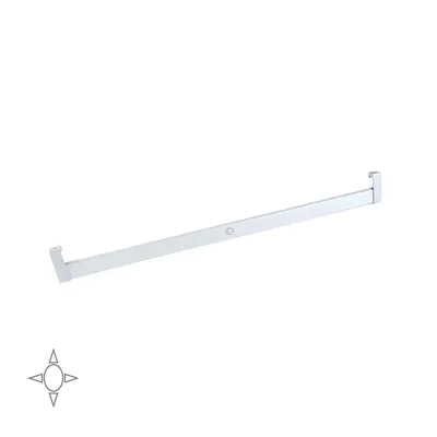 Produktbild von Emuca Schrankstange mit LED Beleuchtung Polux und Bewegungssensor (12V DC), 858, Matt eloxiert