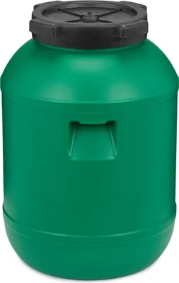 Produktbild von Garronda 20L Plastikfass Lebensmittelfass aus HDPE-Kunststoff Regentonne für Garten GD-0078, Grün