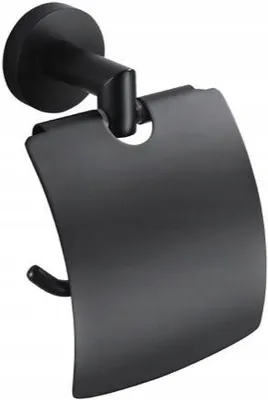 Produktbild von Stella Classic Toilettenpapierhalter Schwarz Matt Wandmontage