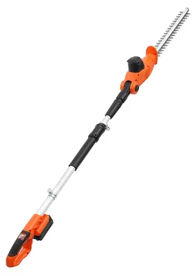 Produktbild von Akku-Heckenschere - Teleskop Heckenschere 20 V - 45,7 cm Schnittlänge - Reichweite 187,5–238,5 cm - Für hohe Hecken & Äste - Inkl 2,0 Ah Akku & Schnellladegerät