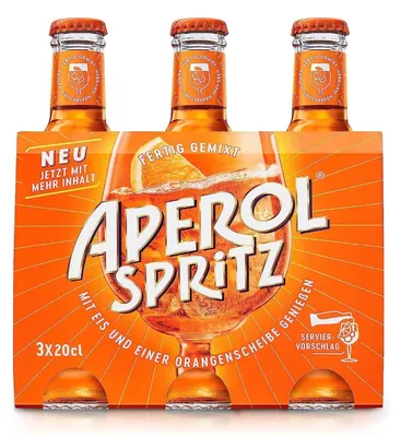 Obrázek produktu pro Aperol Spritz Originál v malé lahvičce Premix 3x200ml