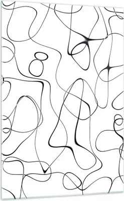 Produktbild von Bilder auf glas - Einteilig - Linie nichts Muster - 70x100cm - Glasbilder - Wandbilder - Bilder - zum Aufhängen bereit - Wanddekoration aus Glas - Glas Bilder - Wandbild auf Glas - GPA70x100-5054