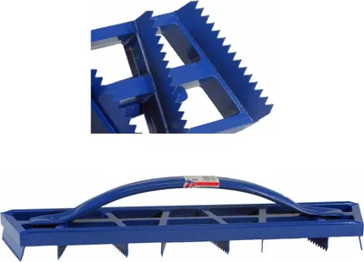 Produktbild von Raspel 470 x 70 mm mit 8 Sägezähnen aus robustem Federbandstahl für Porenbetonsteine