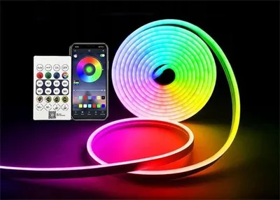 Obrázek produktu pro Smart LED pásek NEON RGB-IC 10m, IP65, bluetooth, časovač, ovladač HQ