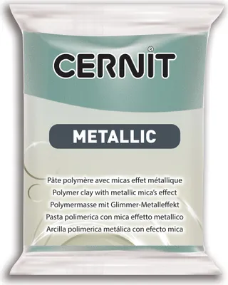 Produktbild von Cernit 6x Metallic 56g, Türkisgold - Goldtürkis CE0870056054C