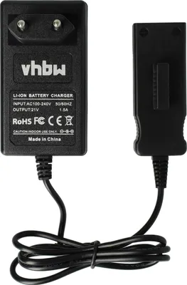 Zdjęcie produktu dla Ładowarka vhbw kompatybilna z Gardena High Delimber TCS Li-18/20, Li-18/23 R Trymer EasyCut Akumulatorowa kosiarka automatyczna Akumulatory litowo-jonowe (18 V)