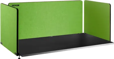 Zdjęcie produktu dla Przegroda biurkowa 60'' Panel zapewniający prywatność przy biurku, 3 panele Akustyczny panel zapewniający prywatność, pochłaniający dźwięk Panel akustyczny zapewniający prywatność, redukujący hałas i rozpraszające czynniki wizualne, lekka przegroda mocowana za pomocą zacisków, kolor zielony