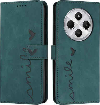 Produktbild von Xiaomi Redmi 14C Hülle - Coverup Smile Klapphülle - Grün