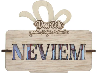 Obrázok produktu pre Tabuľka na peniaze - Neviem