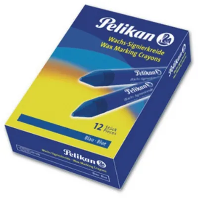 Obrázek produktu pro Pelikan® 701078 Vosková značkovací křída 772/12 - modrá