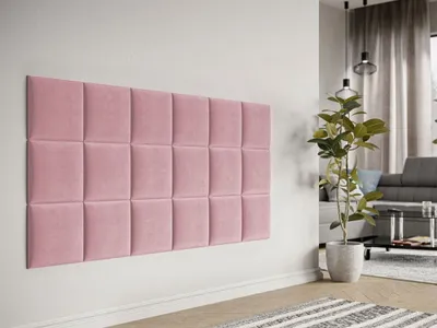 Obrázok produktu pre Čalúnený nástenný panel 30x30 PAG - ružový