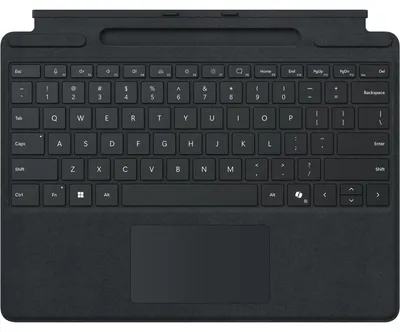 Productafbeelding van Microsoft 8X8-00145 Microsoft Surface Pro Type Cover + SlimPen AT/DE Black