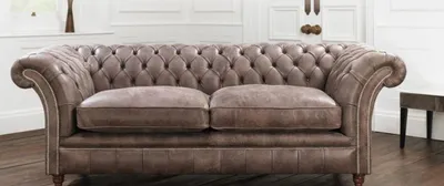 Obrázok produktu pre Čalúnená sedačka Chesterfield, trojsedák, koža, model 161013-24