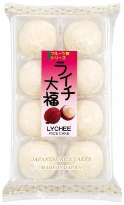 Produktbild von Mochi Lychee - 200g - Lychee-füllung - Glutenfreie Snacks - Asiatische Süßigkeiten
