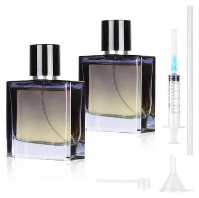 Zdjęcie produktu dla 2 sztuki atomizery do perfum, pojemność 50 ml, szklane, wielokrotnego użytku
