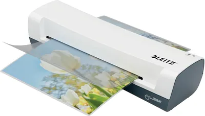 Zdjęcie produktu dla Leitz iLAM Home, 24 cm, Laminator na gorąco, 3 min, 300 mm/min, 0,4 mm, A4