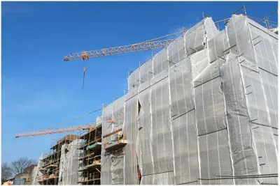 Produktbild von Gerüstschutzplane aus Bändchengewebe, 2,6 m x 10 m, 150 g/m²