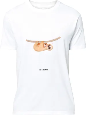 Produktbild von Mr. & Mrs. Panda Größe L T-Shirt Faultier Kind - Weiß - Geschenk, Kinder, Liebe, Mutter, Shirt, Mom-life, Tshirt, Baby, mit Spruch