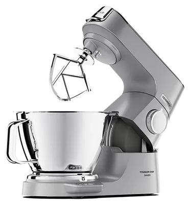 Produktbild von Kenwood KVC85.004SI, Standmixer, Edelstahl, Kneten, Mixen, Rührer, 5 l, Tasten, Drehregler, 1200 W