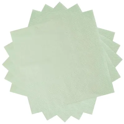 Productafbeelding van Papieren servetten, saliegroen, 33x33 cm, 20 stuks