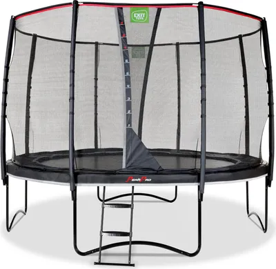 Image de EXIT PeakPro Trampoline ø305cm – Sur pieds – Rond – Trampoline de Jardin – pour Enfants – Noir