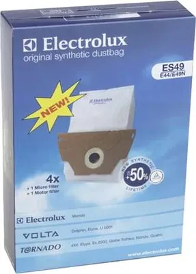 Obrázek produktu pro Electrolux - Sáčky Do Vysavače Orig Mondo Es49/Rondo 1170 4 Ks + 1 Mikrofiltr + 1 Motorový Filtr - 9002565464