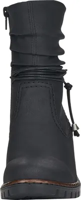 Produktbild von Rieker Damen Stiefelette Kordel Blockabsatz Warmfutter Kurzstiefel Y2591, Größe:40 EU, Farbe:Schwarz