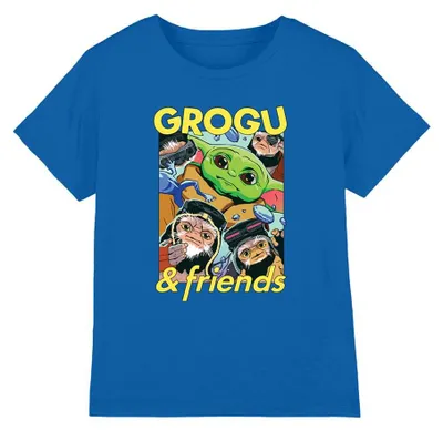 Produktbild von The Mandalorian & Grogu - T-Shirt für Kinder TV34073 (104) (Königsblau)