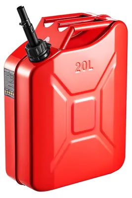 Immagine prodotto di Tanica per carburante VEVOR, 20 L, tanica per benzina con beccuccio e maniglia ergonomica, portata 6 L/min, serbatoio in metallo a tenuta stagna e resistente alla corrosione per auto, moto, ATV e UTV, rosso